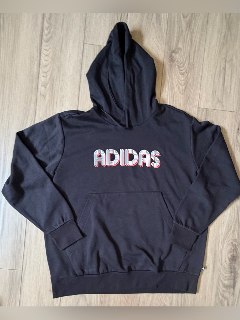 Adidas Men's Multi Sport Bubble Logo Black Hoodie -Sweatshirt 2X NWT $55 Retail